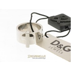 D&G anello Crossroad acciaio con croce mis.14 referenza DJ0037 new